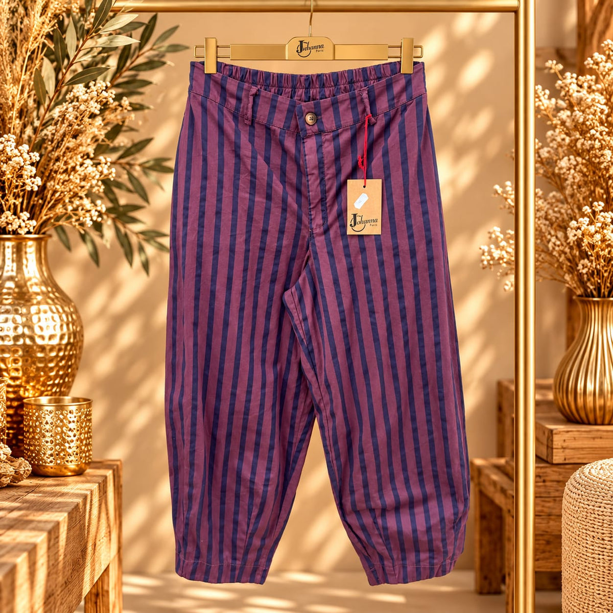 PANTALON RAYÉ BALLON