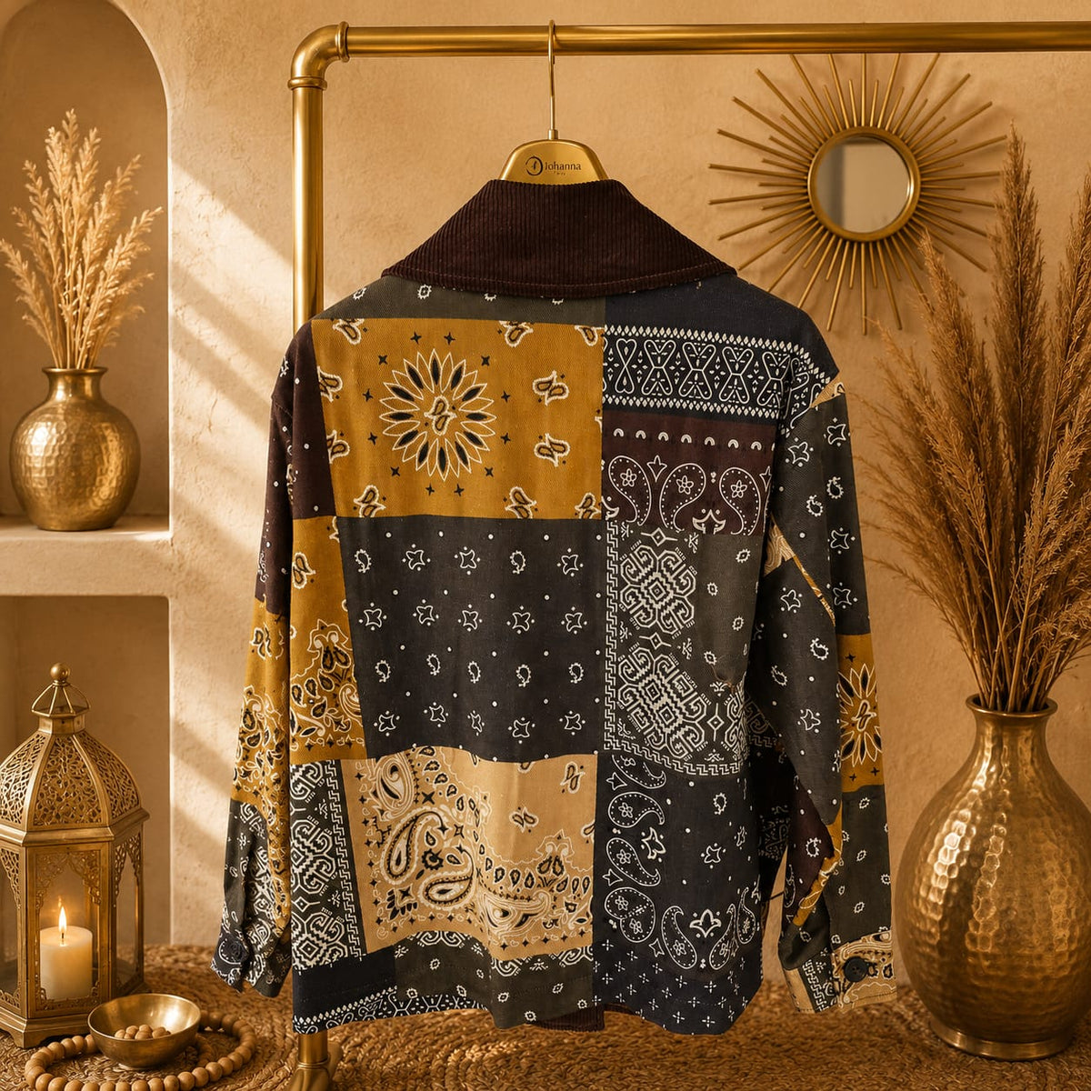 VESTE PATCHWORK BANDANA