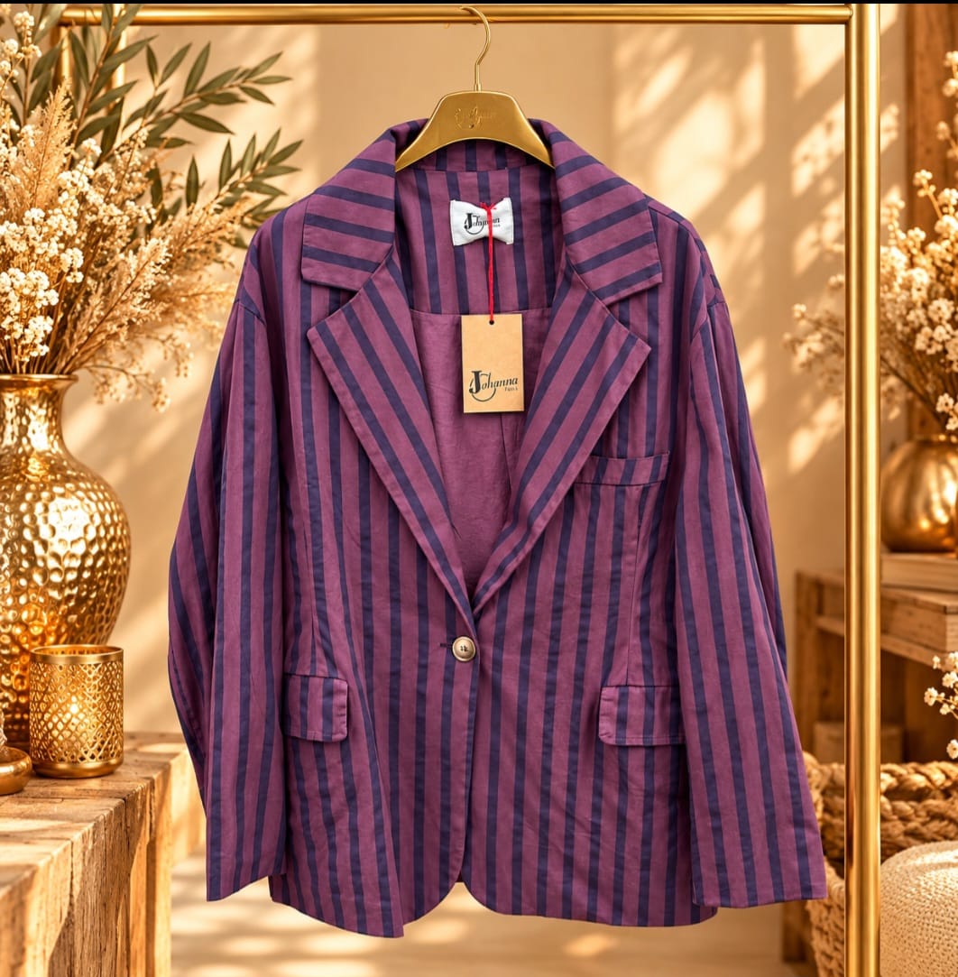 VESTE OVERSIZE RAYÉE