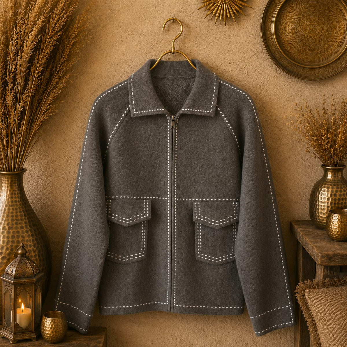 GILET UNI ZIPPÉ