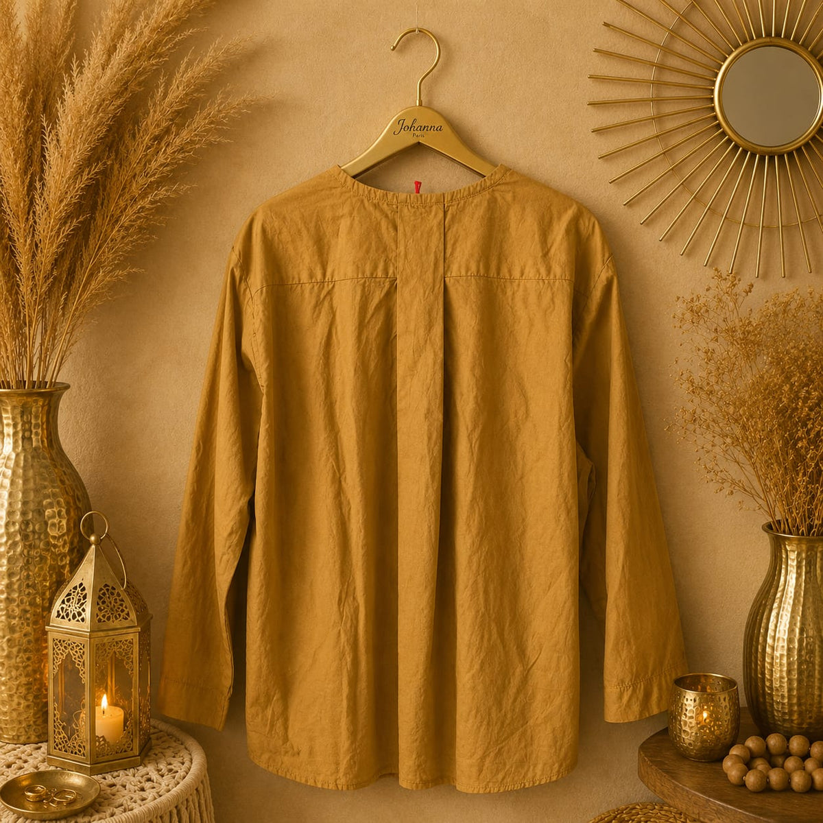 BLOUSE UNIE COL ROND