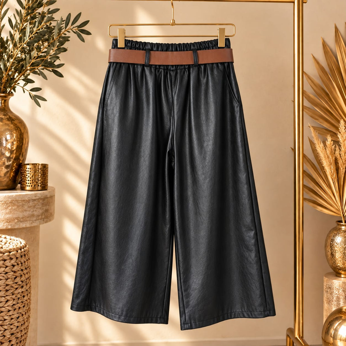 JUPE CULOTTE SIMILI CUIR