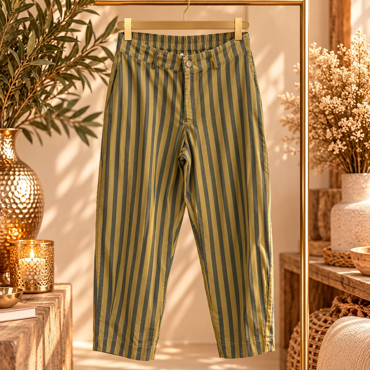 PANTALON RAYÉ BALLON
