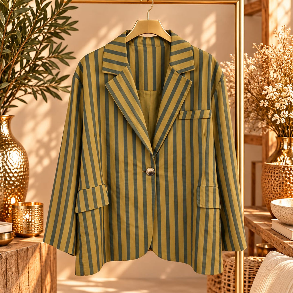 VESTE OVERSIZE RAYÉE