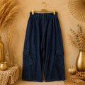 PANTALON CARGOT LARGE  JEAN BRUT