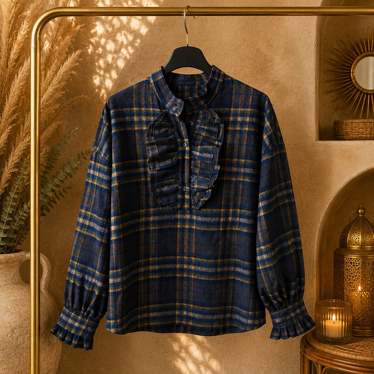 BLOUSE CARREAUX