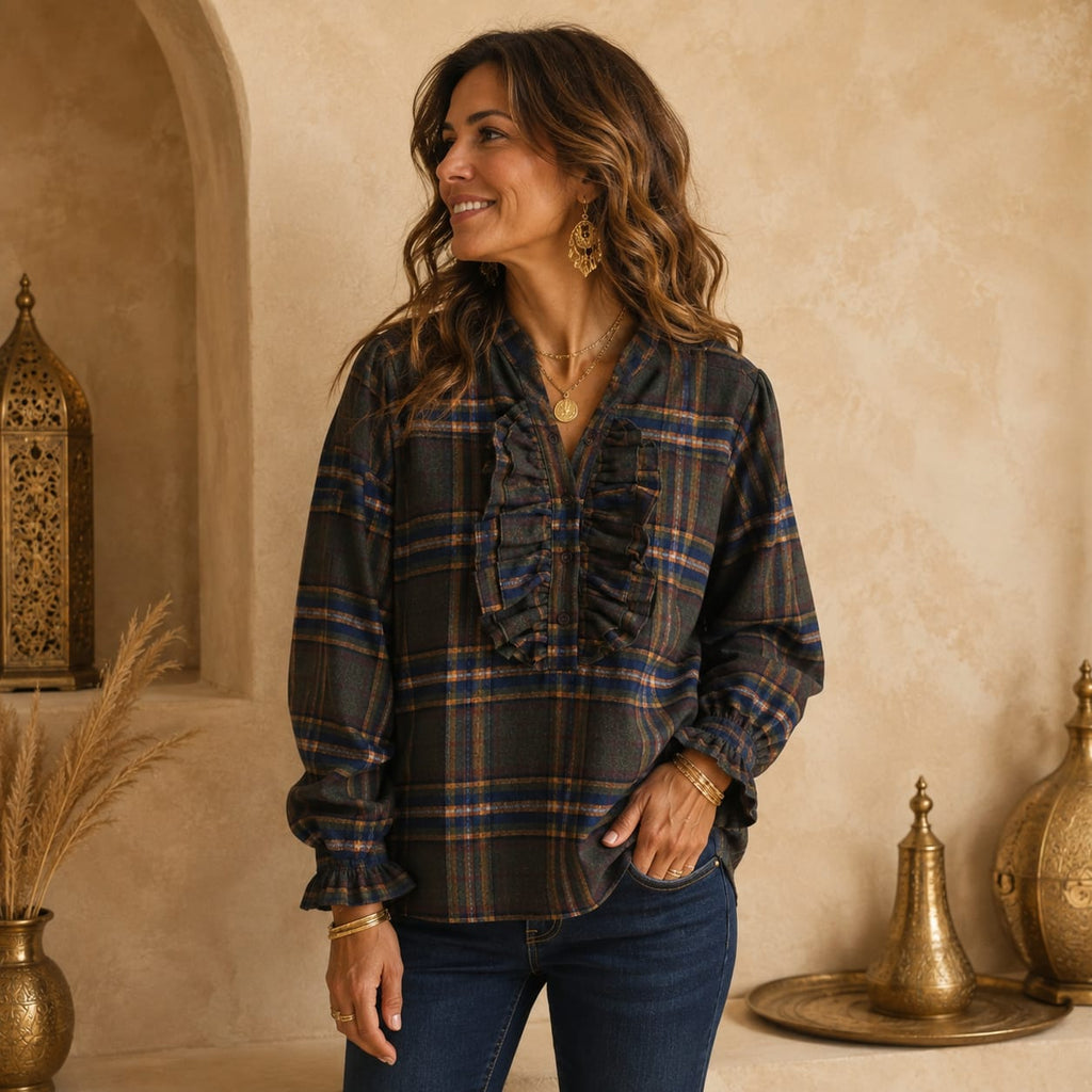 BLOUSE CARREAUX