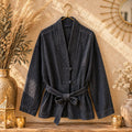 VESTE KIMONO JEAN BRUT