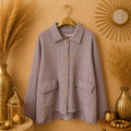 VESTE UNIE BOUTONS