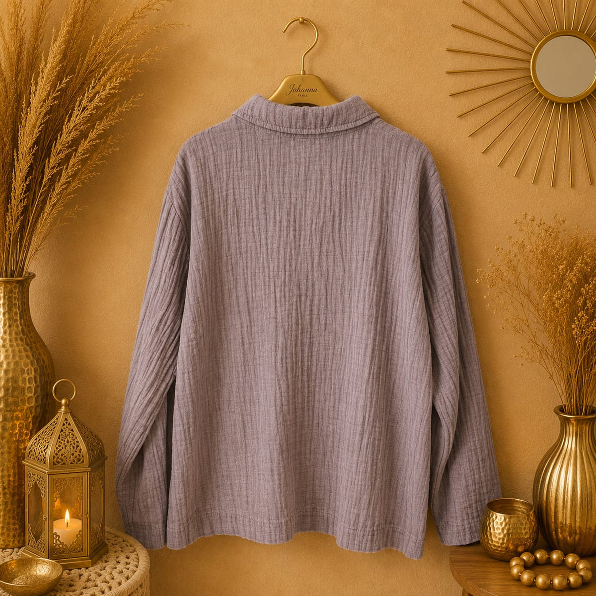 VESTE UNIE BOUTONS
