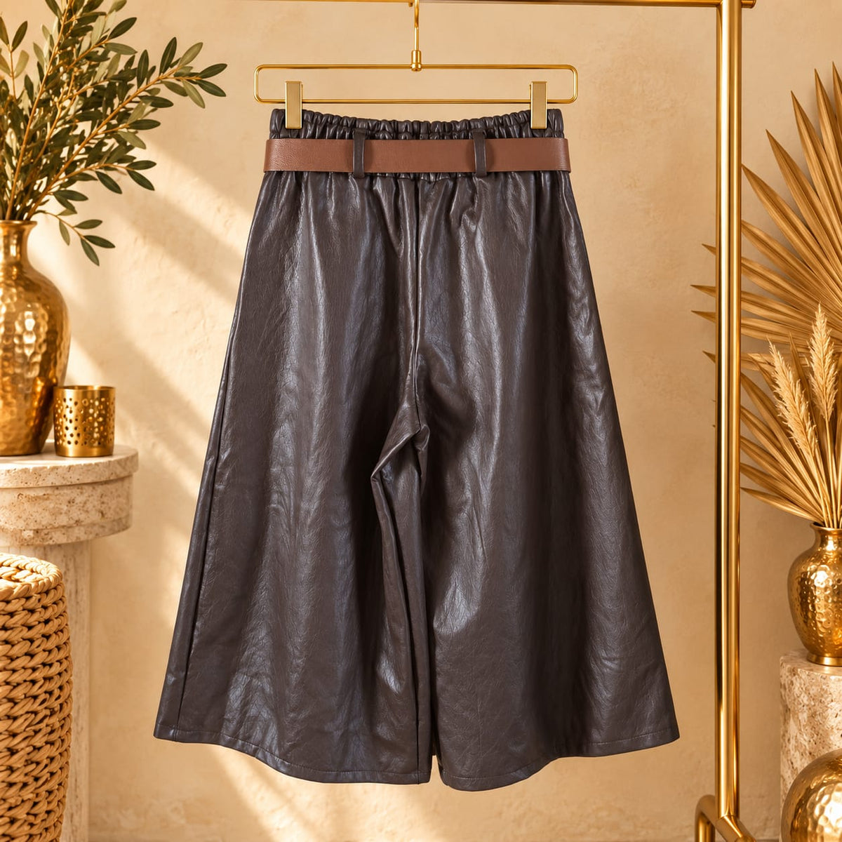JUPE CULOTTE SIMILI CUIR