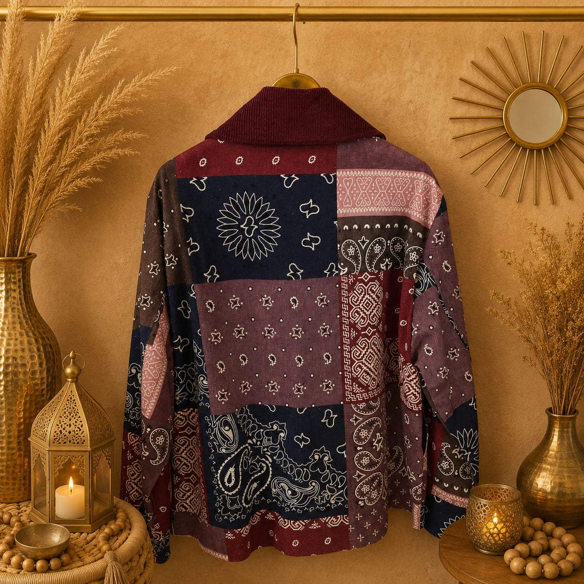VESTE PATCHWORK BANDANA