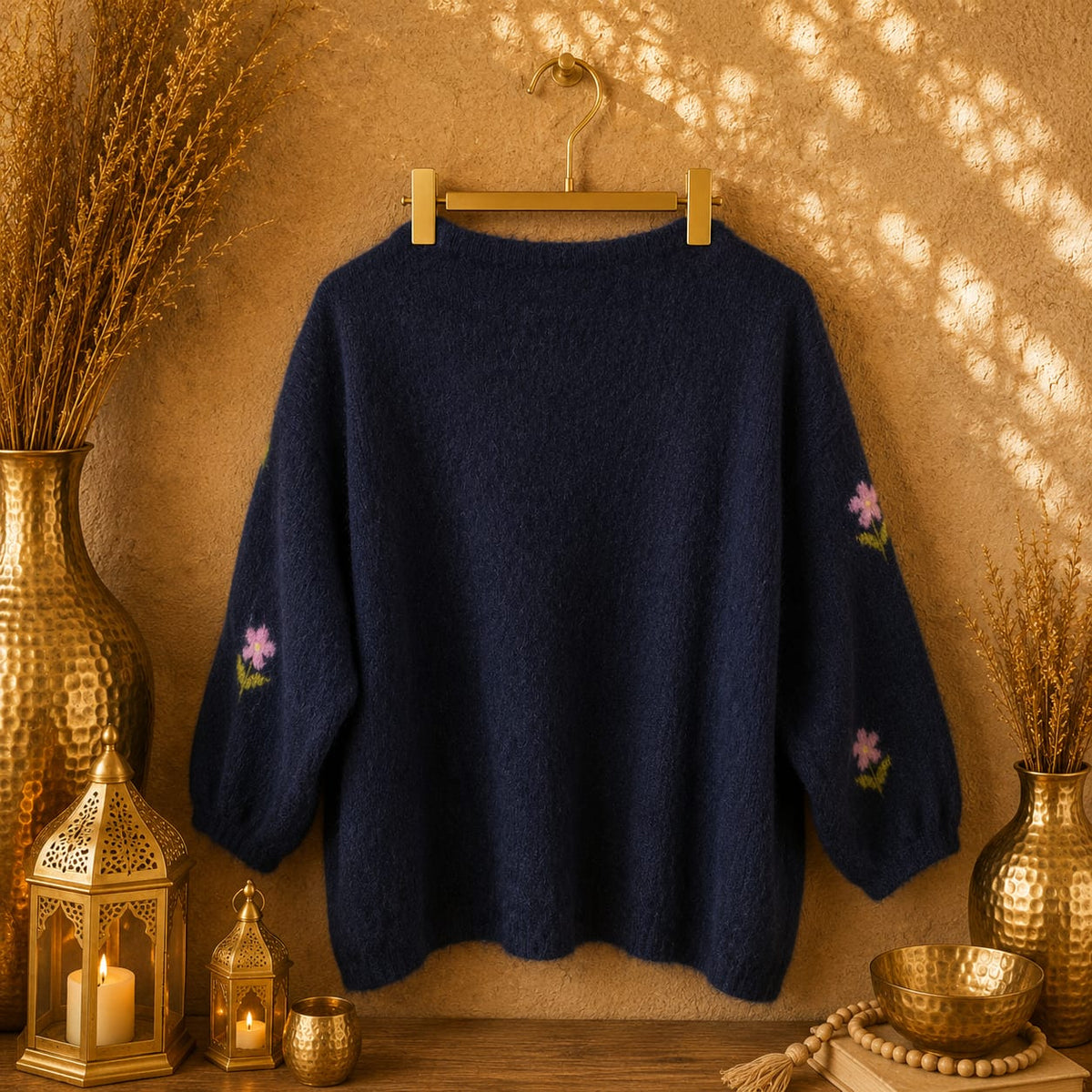 GILET MOTIFS FLEURS