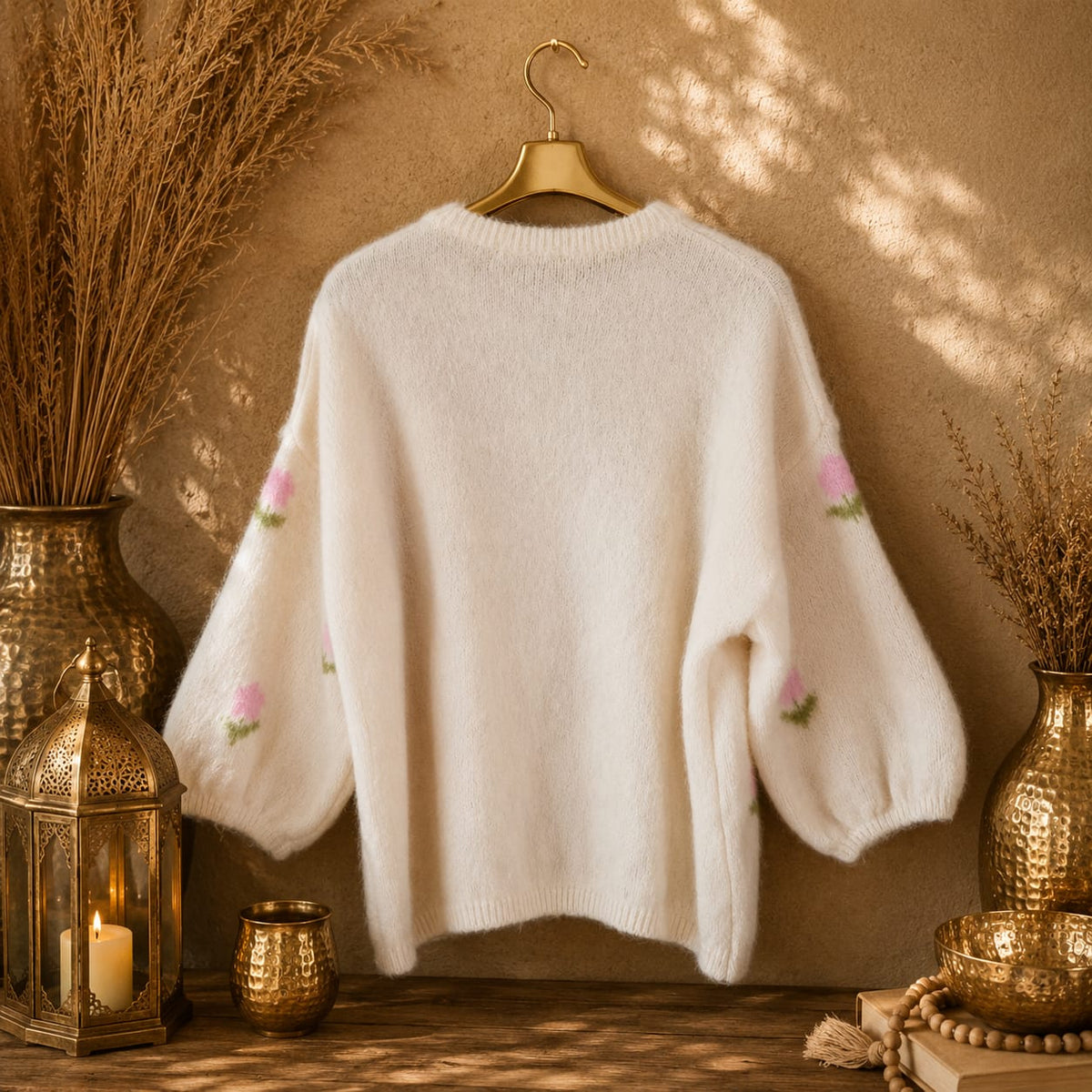 GILET MOTIFS FLEURS